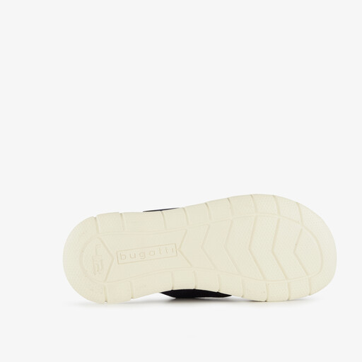 Leren heren slippers cognac blauw