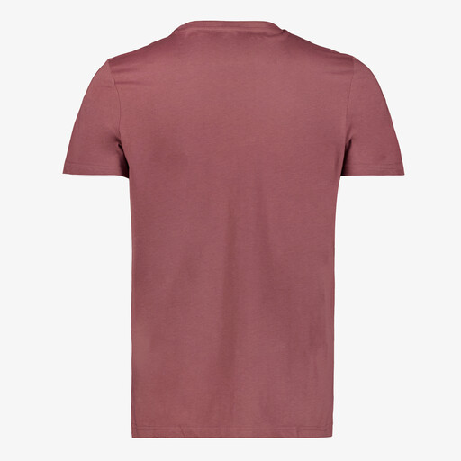 Heren T-shirt met opdruk bruin