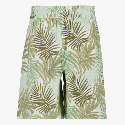 Name It jongens short met botanische print groen