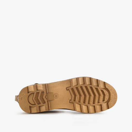 Dames regenlaarzen goudkleurig