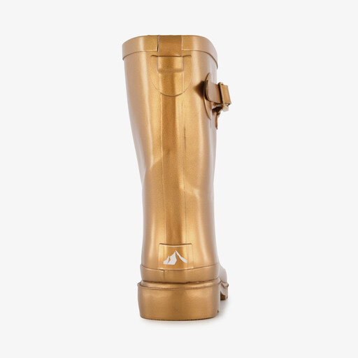 Dames regenlaarzen goudkleurig
