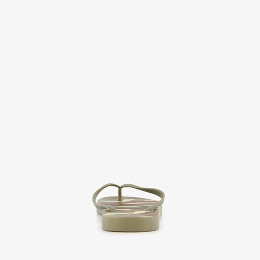 Heren teenslippers met camouflage groen