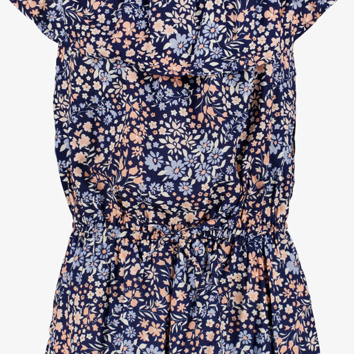Name It Vinaya meisjes playsuit met bloemen blauw