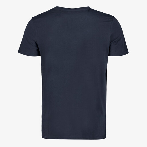 Heren T-shirt met opdruk donkerblauw