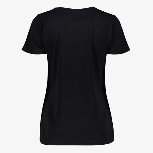 Dames T-shirt met opdruk zwart