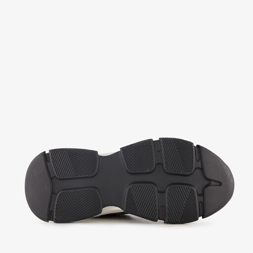 Dames dad sneakers met panterprint zwart