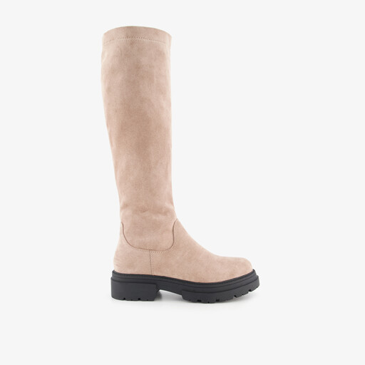 Hoge dames boots beige
