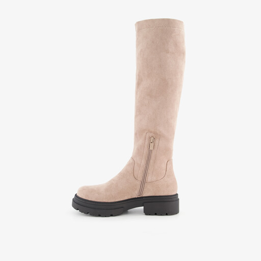 Hoge dames boots beige