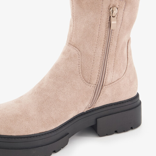 Hoge dames boots beige