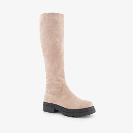 Hoge dames boots beige
