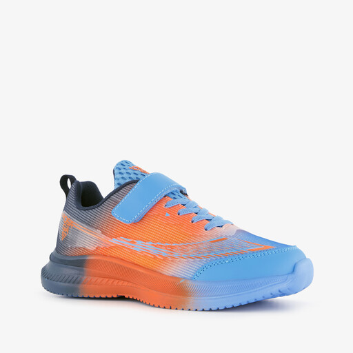 Kinder sportschoenen blauw oranje