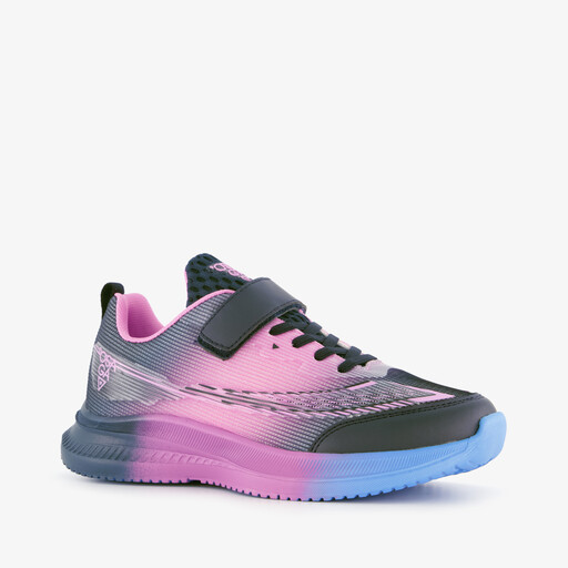 Kinder sportschoenen grijs roze