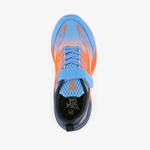 Kinder sportschoenen blauw oranje