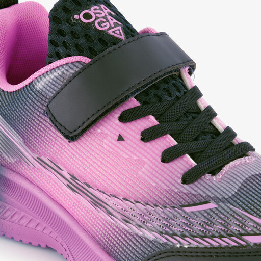 Kinder sportschoenen grijs roze