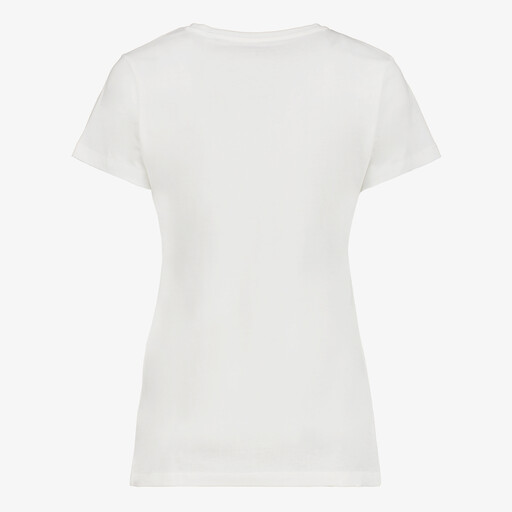 Dames T-shirt met cowboylaarzen wit