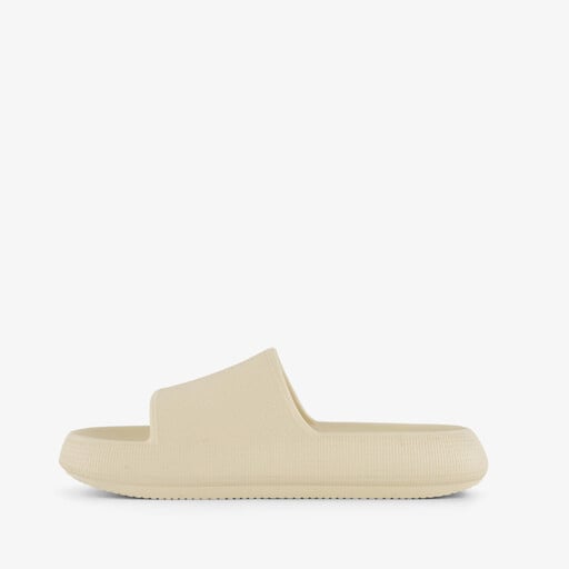 Dames badslippers beige