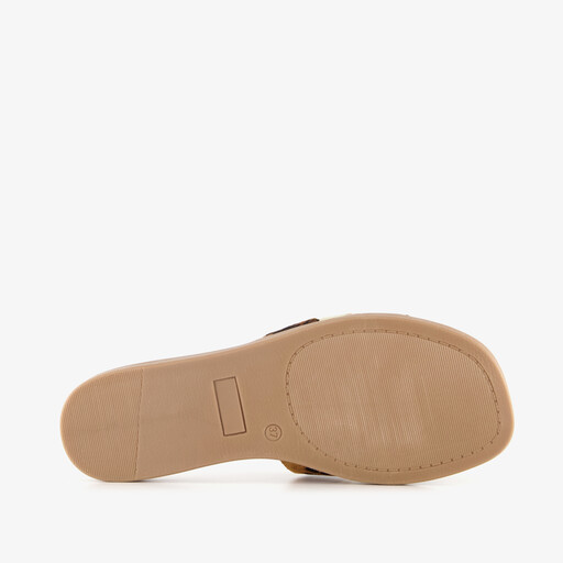 Dames slippers met luipaardprint