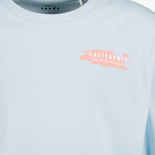 Jongens T-shirt met backprint blauw