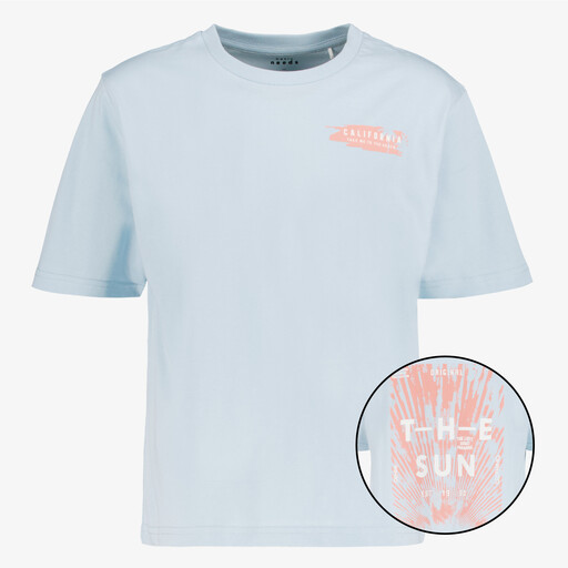 Jongens T-shirt met backprint blauw