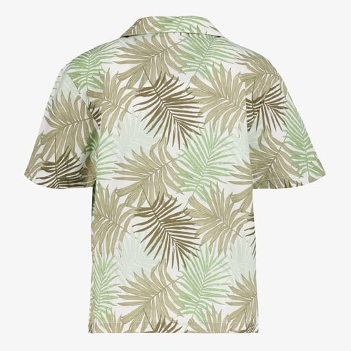 Name It jongens shirt met botanische print groen