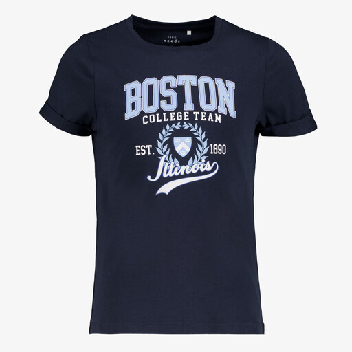 Name It regular fit meisjes T-shirt Boston blauw