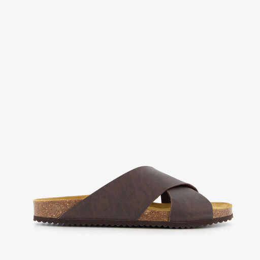 Heren slippers bruin