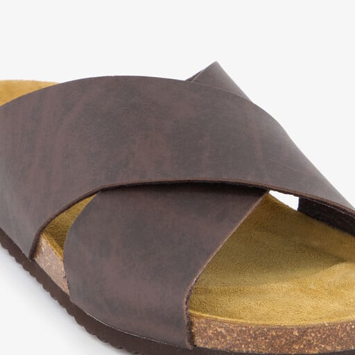 Heren slippers bruin