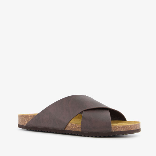 Heren slippers bruin