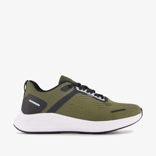 Heren hardloopschoenen groen zwart