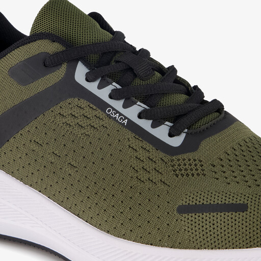 Heren hardloopschoenen groen zwart