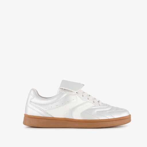 Bluebox dames sneakers zilver wit