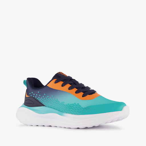 Kinder sportschoenen blauw oranje