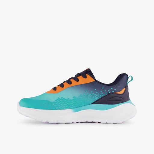 Kinder sportschoenen blauw oranje