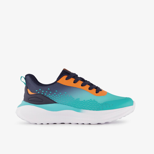Kinder sportschoenen blauw oranje