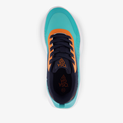 Kinder sportschoenen blauw oranje