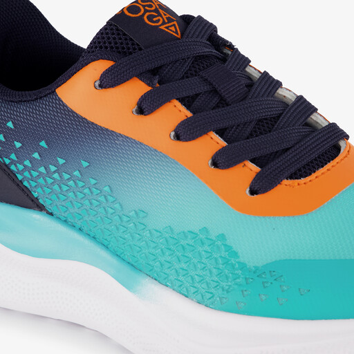 Kinder sportschoenen blauw oranje