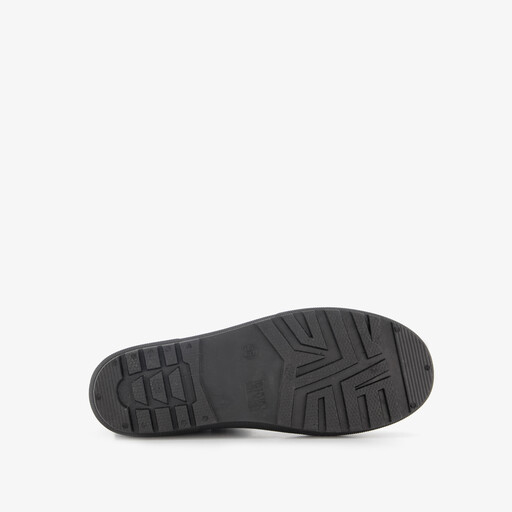 Korte dames regenlaarzen gevoerd zwart