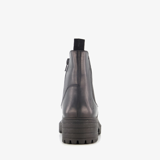 Leren dames Chelsea boots zwart