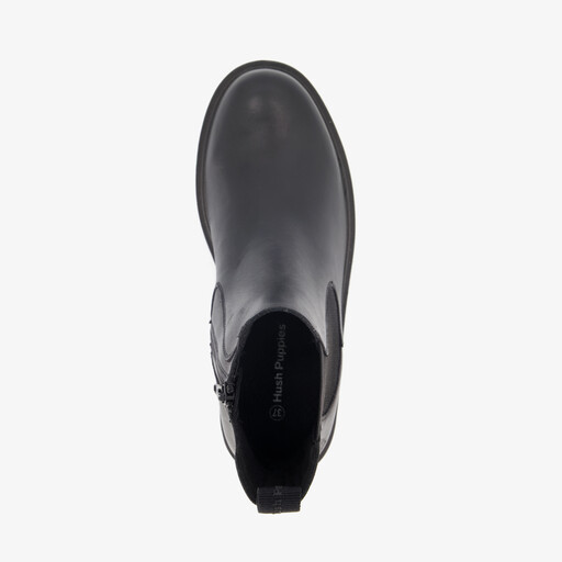 Leren dames Chelsea boots zwart