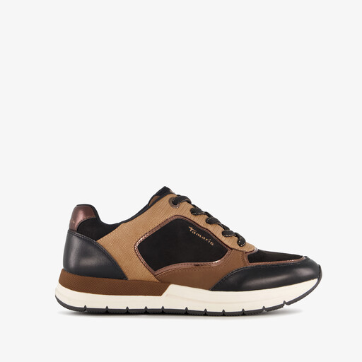 Dames sneakers bruin zwart