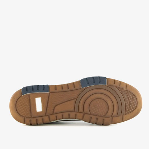 Hoge heren sneakers bruin blauw