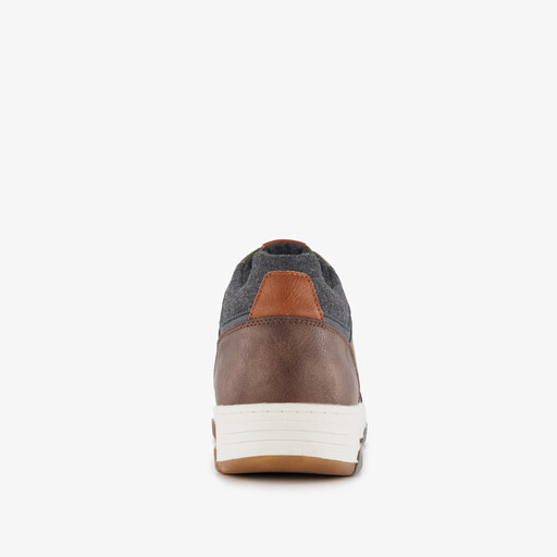 Hoge heren sneakers groen cognac