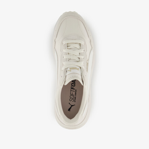 R78 Glance dames sneakers beige wit
