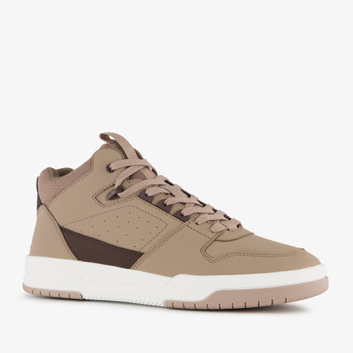 Hoge heren sneakers beige