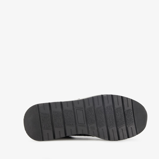 Dames sneakers met slangenprint details zwart