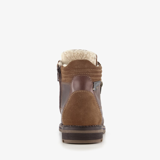 Leren heren veterboots bruin