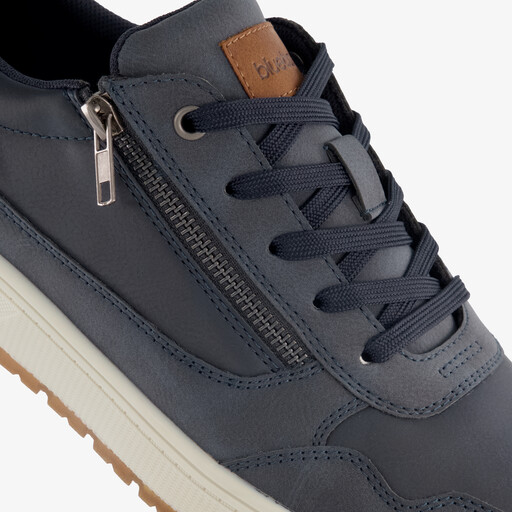 Heren sneakers blauw cognac