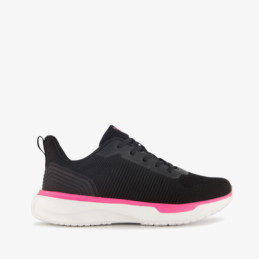 Meisjes sportschoenen zwart roze