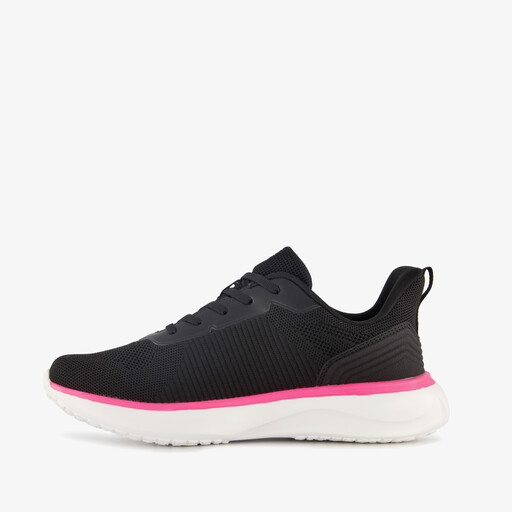 Meisjes sportschoenen zwart roze