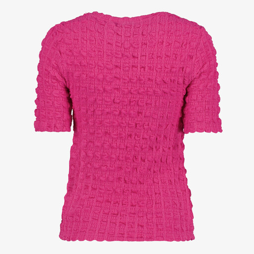 Dames top met structuur roze